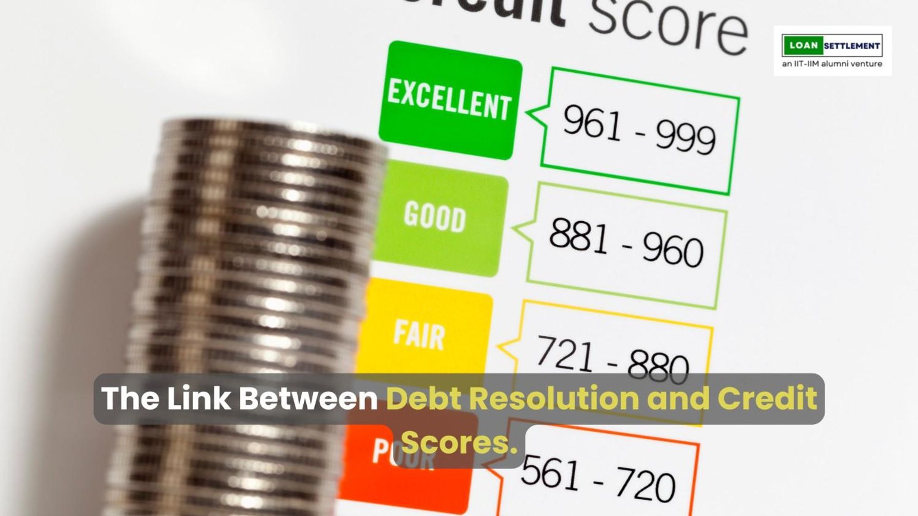 Debt resolution impact on credit scores